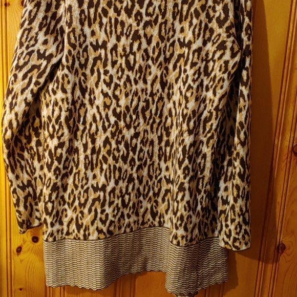 Chico's long cardigan animal print - Picture 4 of 5